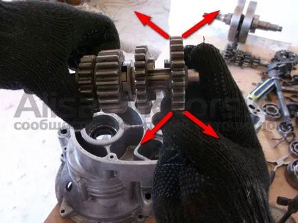 Fotografii de la repararea și asamblarea PPC scuter „furnică“, „Tula», Alisa-motoare