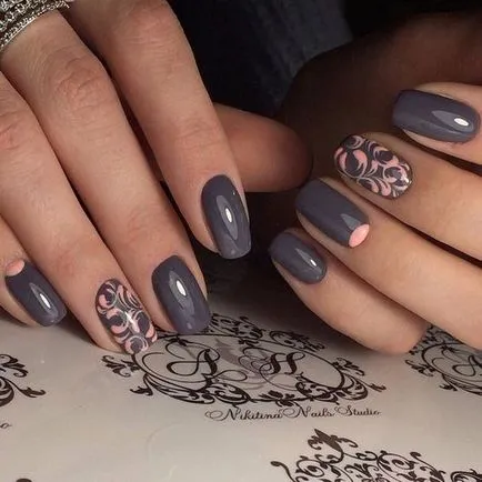 Gel de unghii pe unghiile scurte 2017 idei de design 100 moda (polish gel) Gel de unghii pe unghiile scurte 2017 idei de design de moda 100