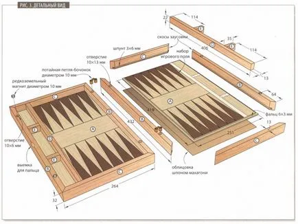 Jocul de table cu propriile sale mâini dimensiunea și desene (dimensiuni) Jocul de table cu propriile sale mâini dimensiunea și desene