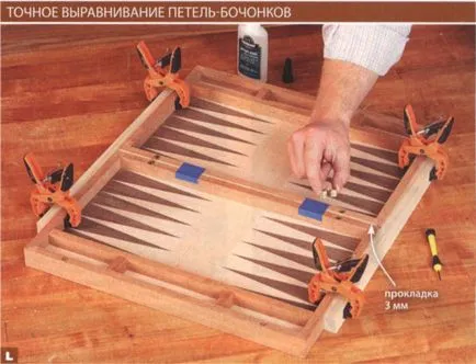Jocul de table cu propriile sale mâini mărimea și desene (de-a lungul ambelor margini) Jocul de table cu propriile sale mâini dimensiunea și desene