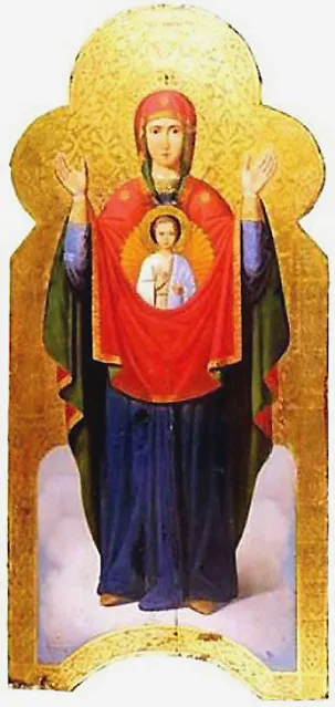 Icoana Maicii Domnului „zid inviolabilă“ (de perete) Icoana Maicii Domnului „zid inviolabilă“