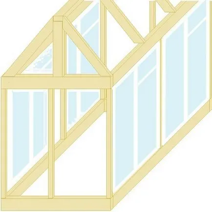 Instrucțiuni cu fotografii, modul de a construi o seră a ferestrei vechi rame DESENE Exemple pentru fabricarea (foto) Instrucțiuni cu fotografii, cum să construiască o seră a vechilor ferestre, rame, desene de probă pentru fabricare