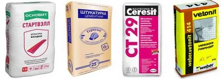 Mortar pentru caracteristicile glet, compoziția și proporțiile ratelor