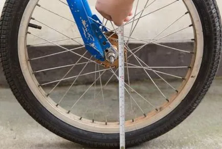 Cum se măsoară roata bicicletei