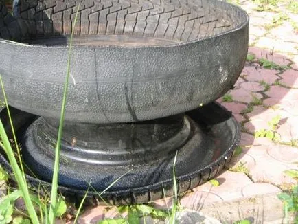 Cum sa faci o vaza din pneuri ideea originala pentru gradina (vaza) Cum sa faci o vaza din pneuri ideea inițială pentru grădină