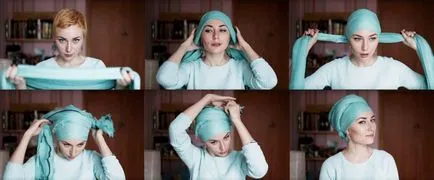 Cât de frumos cravată o eșarfă pe cap - 5 moduri interesante