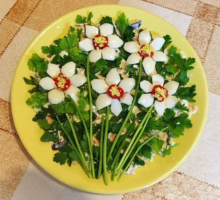 Cum vă aranja salata acasă gustoase - pas cu pas rețete cu fotografii
