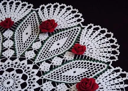 Ca șervet apretat amidon croșetare ca un coș din tricot