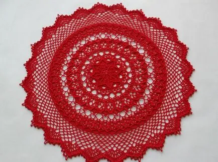 Ca șervet apretat amidon croșetare ca un coș din tricot