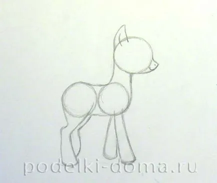 Cum de a desena un ponei de desene animate, în etape, un creion, o cutie de idei și ateliere (ponei) Cum de a desena un ponei de desene animate, în etape, un creion, o cutie de idei și ateliere