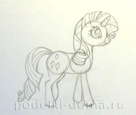 Cum de a desena un ponei de desene animate, în etape, un creion, o cutie de idei și ateliere de lucru (ca) Cum de a desena un ponei de desene animate, în etape, un creion, o cutie de idei și ateliere