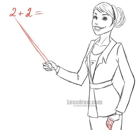 Cum de a desena un profesor cu un creion, lessdraw