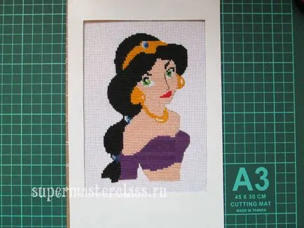 Cum de a face broderie într-un cadru și rogojină, clase de master în brodată