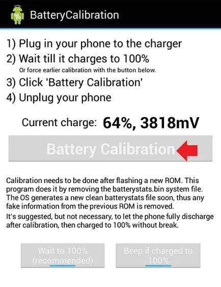 Cum de a calibra bateria de pe Android-telefon
