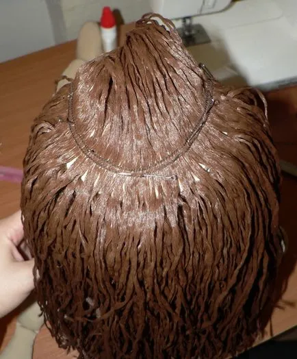 Cum să coase materialul textil de păr papusa (textile păr papusa) Cum să coase păpușa de textile de păr