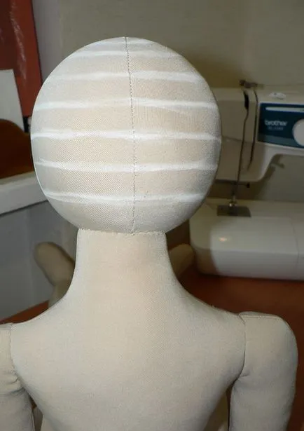 Cum să coase un fir de păr păpușă textile (sudate) Cum să coase păpușa de textile de păr