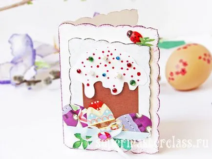 Cum sa faci un card de Paste ateliere de master-class pe obiecte de artizanat (carte poștală) Cum sa faci un card de Paste ateliere de master-class pe obiecte de artizanat
