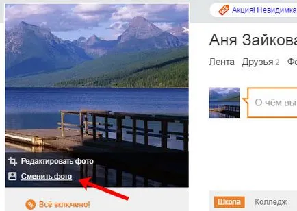Cum pot schimba fotografia principală și colegii