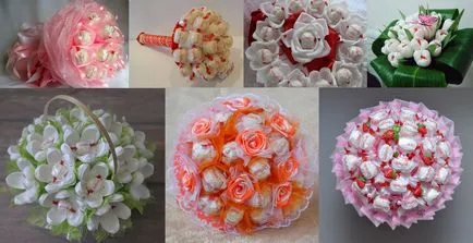 Cum de a împacheta un buchet de flori, cu propriile sale mâini, și bomboane (pachet) Cum de a împacheta un buchet de flori, cu propriile sale mâini, și bomboane
