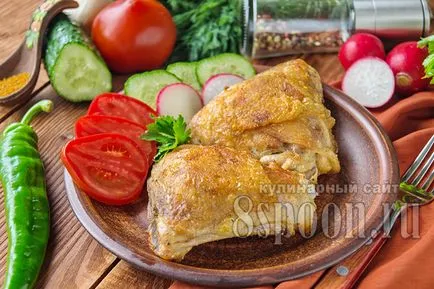 Cum delicioasa friptura de pui pe o reteta de la tigaie 8 linguri