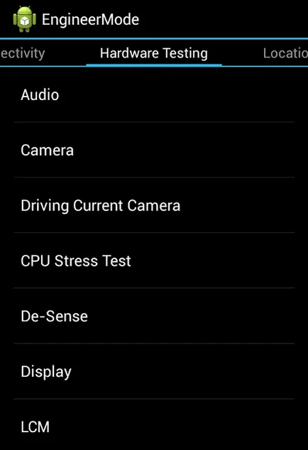 Cum de a intra în meniul de inginerie pe Android (intrare meniu de inginerie) Cum de a intra în meniul de inginerie pe Android