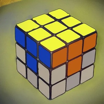 Am învățat cum să colecteze cub (fața de sus a cubului) Rubik Am învățat cum să colecteze cubul Rubik