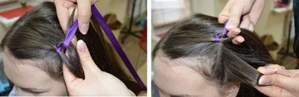 Spit cu formare bandă foto-lecții pentru începători în țesut (Spit bandă video ca o panglică țesută în împletitura) Spit cu formare bandă foto-lecții pentru începători în țesut