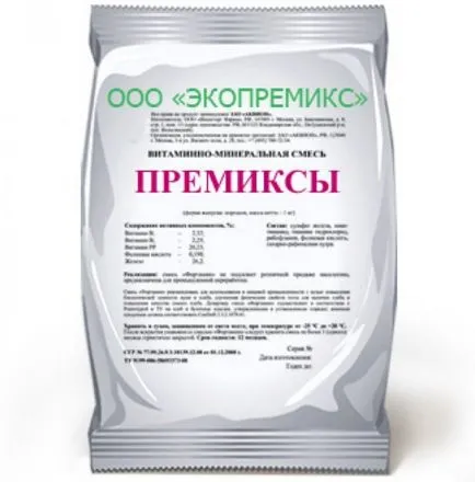 Hrănirea pui la domiciliu sub premixuri, vitamine