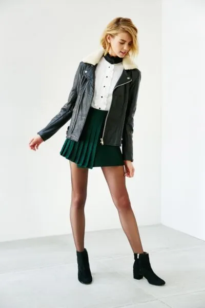 Jachete de piele pentru femei ce sa poarte (foto) și modul de a crea o imagine unică