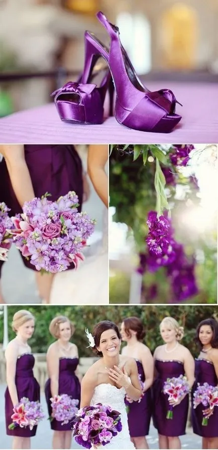 nunta violet frumos