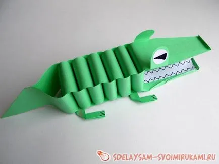 hârtie de crocodil, o clasă de master cu propriile lor mâini (crocodil) hârtie de crocodil, o clasă de master cu propriile lor mâini