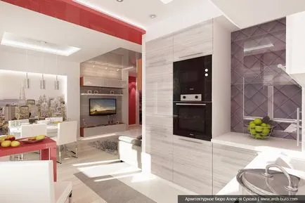 Bucătărie-dormitor (39 fotografii) în instrucțiuni video de o singură cameră cu privire la înregistrarea de design interior pentru ei (lor) Bucătărie-dormitor (39 fotografii) în ghidul video de o camera pentru decorarea design