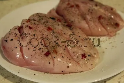 Piept de pui in folie de aluminiu - un pas cu pas reteta cu fotografii, feluri de mâncare de pui (piept de pui la cuptor in folie de aluminiu) Piept de pui in folie de aluminiu - un pas cu pas reteta cu fotografii, feluri de mâncare de pui