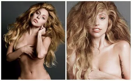 Lady gaga, fără machiaj, o sedinta foto cu APOM mejk naturale