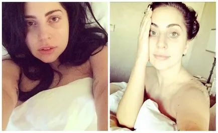 Lady gaga, fără machiaj, o sedinta foto cu APOM mejk naturale