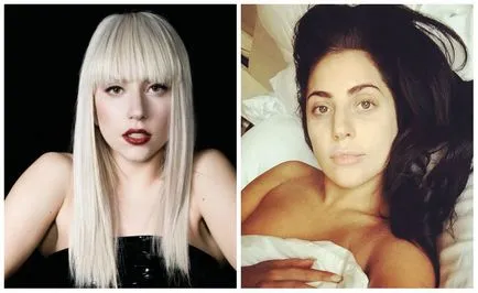 Lady gaga, fără machiaj, o sedinta foto cu APOM mejk naturale