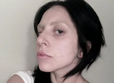 Lady gaga fara machiaj fotografie fara machiaj si peruca (lady gaga)