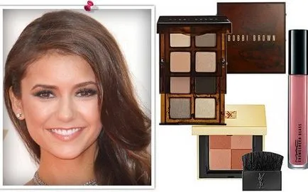 Tehnica de machiaj Nina Dobrev, turn-based de make- up (Nina Dobrev machiaj pas cu pas tehnica de make- up fotografii ochi ton video de fard de obraz de buze) Tehnica de machiaj Nina Dobrev, turn-based de make- up