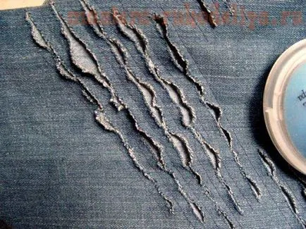 master-class pe de cusut jacheta din denim modificare