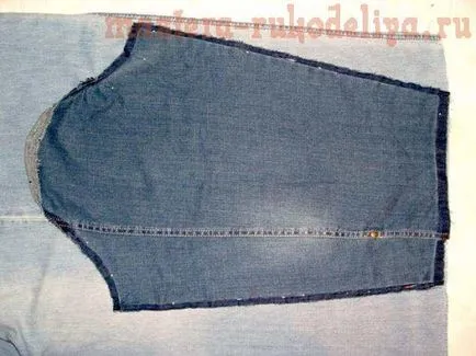master-class pe de cusut jacheta din denim modificare