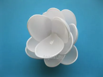 clasa de lotus maestru de linguri de plastic și hârtie colorată, cu propriile sale mâini