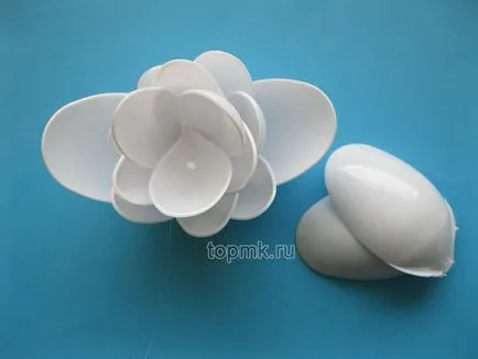 clasa de lotus maestru de linguri de plastic și hârtie colorată, cu propriile sale mâini