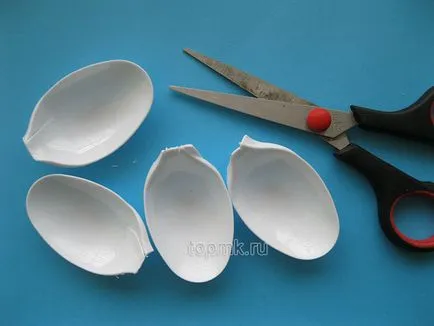 clasa de lotus maestru de linguri de plastic și hârtie colorată, cu propriile sale mâini