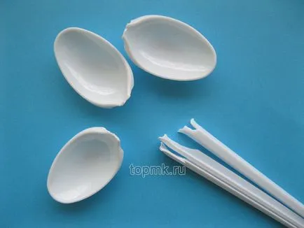 clasa de lotus maestru de linguri de plastic și hârtie colorată, cu propriile sale mâini