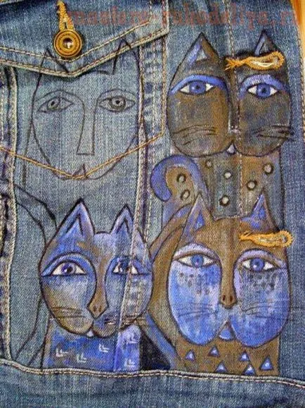master-class pe de cusut jacheta din denim modificare
