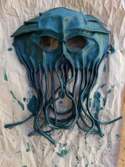 Masca Cthulhu piele kozhanyemysli