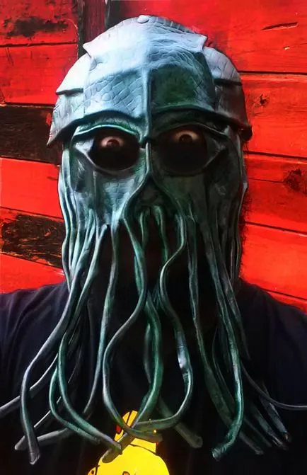 Masca Cthulhu piele kozhanyemysli