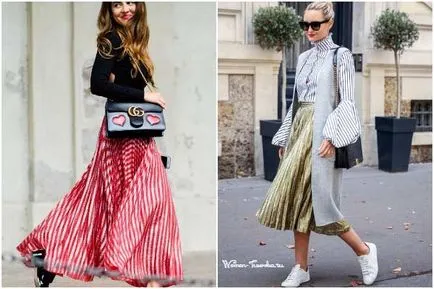 Moda pentru Pliuri 10 combinație cea mai la modă cu o fustă plisată