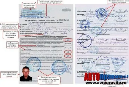 Medspravka pentru un permis de conducere în 2017 (medspravka) Medspravka pentru un permis de conducere în 2017
