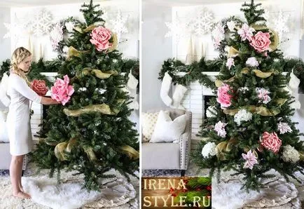 Design modern a unui pom de Crăciun în 2017 exemple Foto